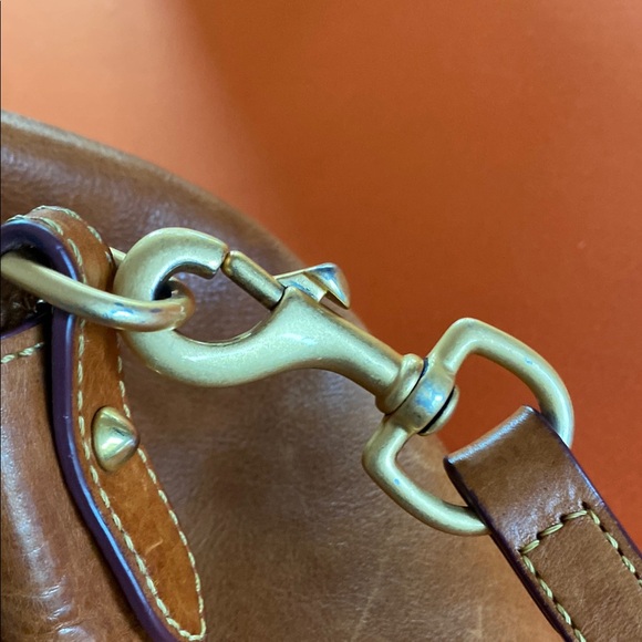 Dooney and Bourke florentine Barlow Leather satchel with Adjustable Strap - Picture 5 of 7